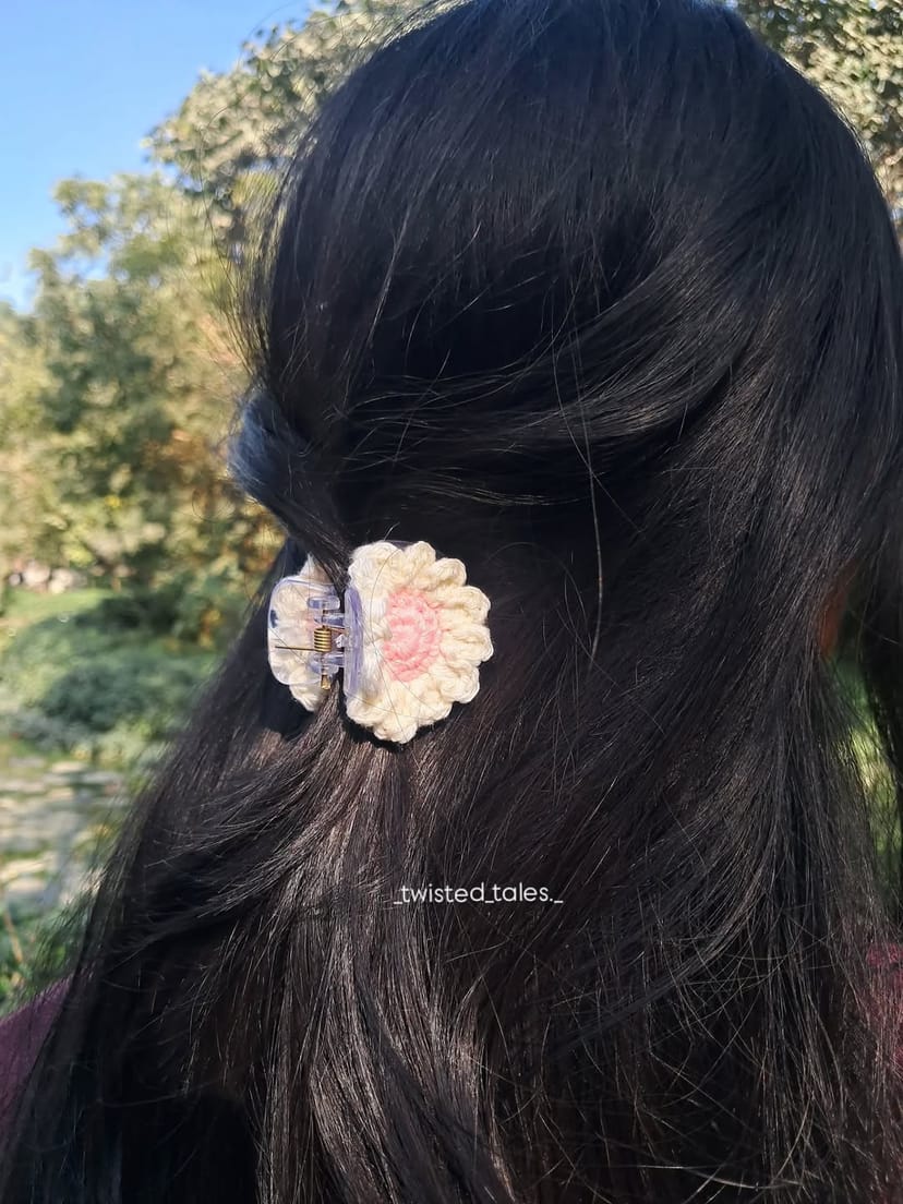 Crochet Daisy Clutcher