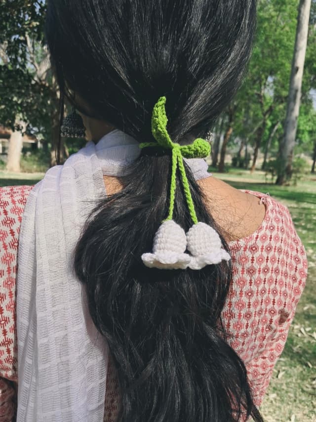 lily of the velly hair tie charm